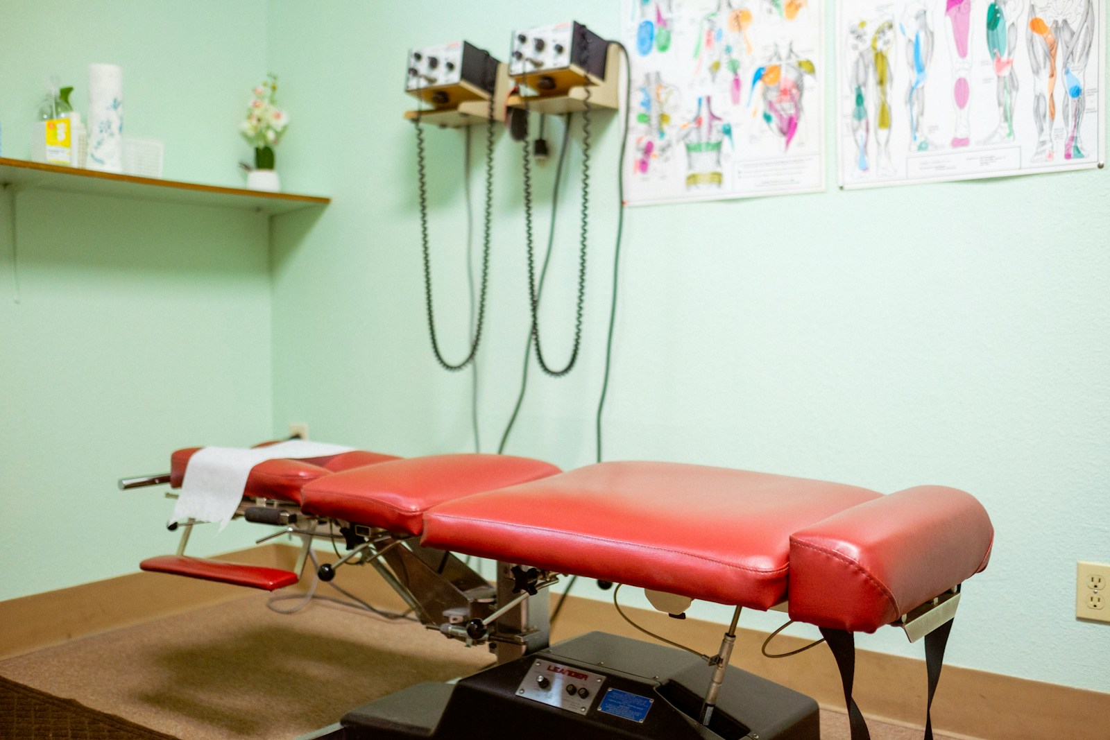 chiropractic patient room